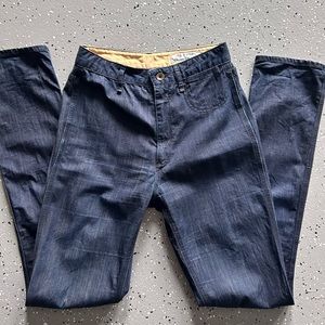 Rag & Bone Jeans Made in USA Long Straight Leg Trouser Dark  NO SIZE TAG